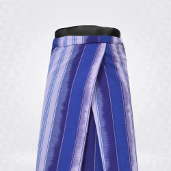 Handloom Lungi-Blue Berry Purplr Haze White Cotton 